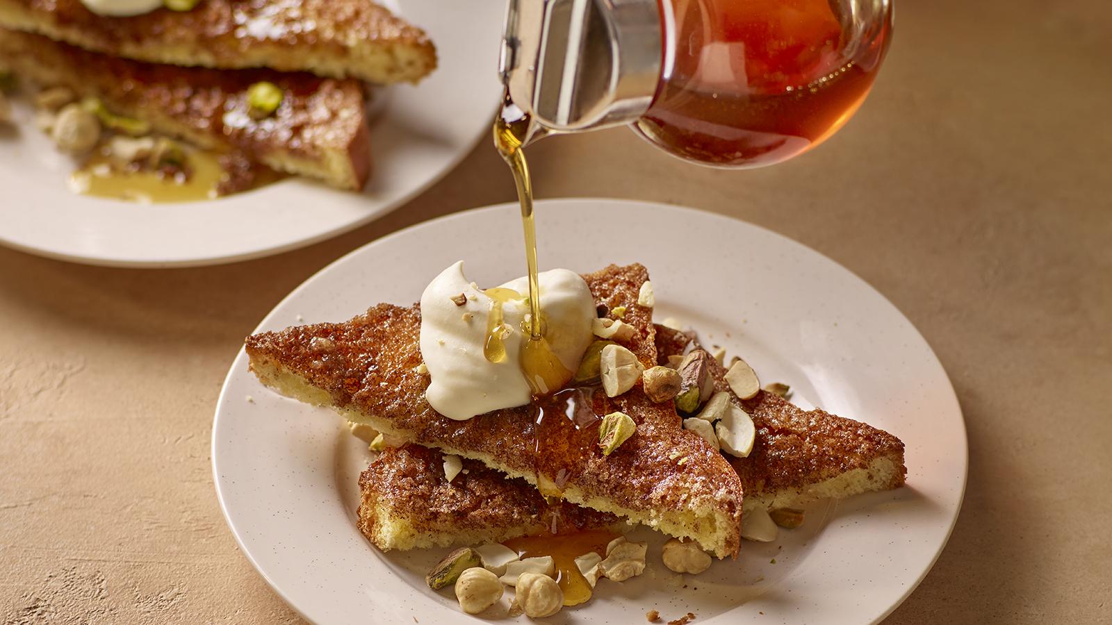 Cinnamon butter brioche toast