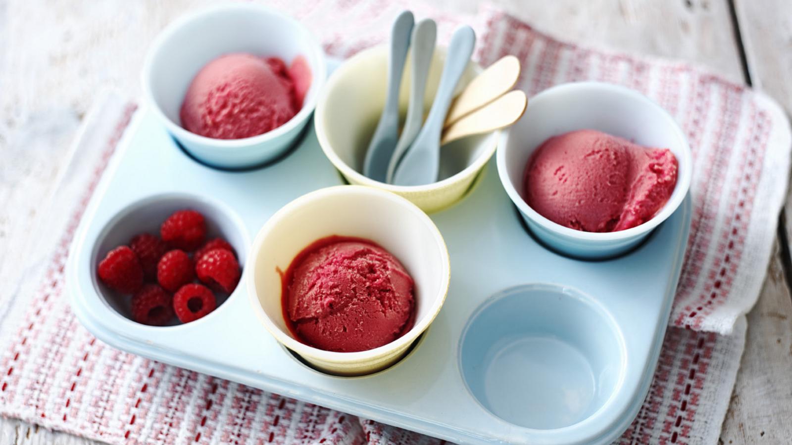 Classic summer berry sorbet