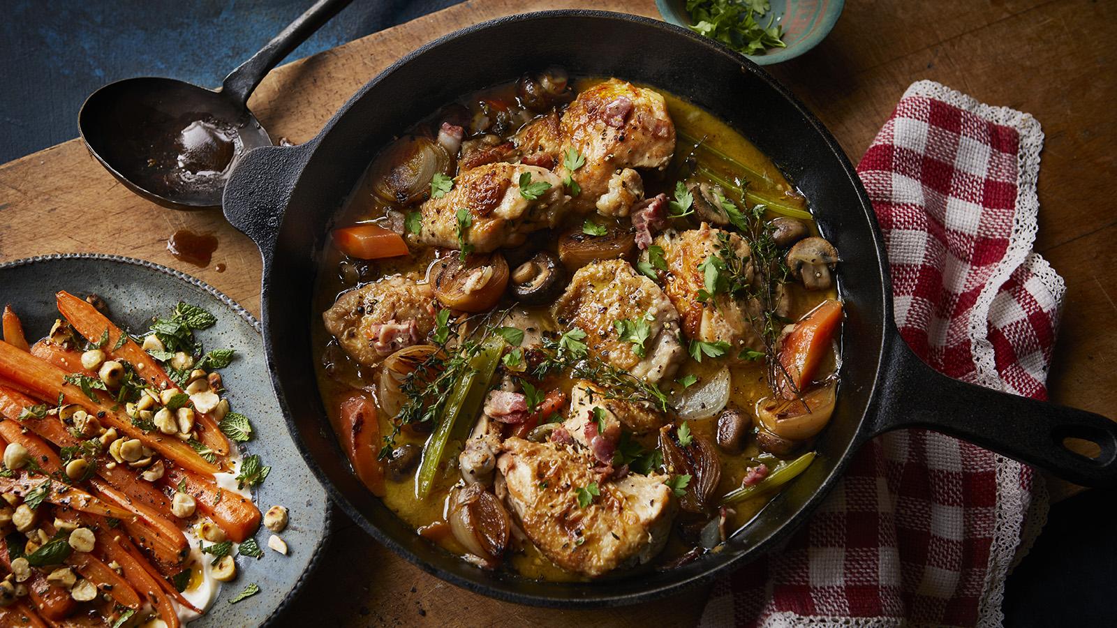 Coq au vin blanc