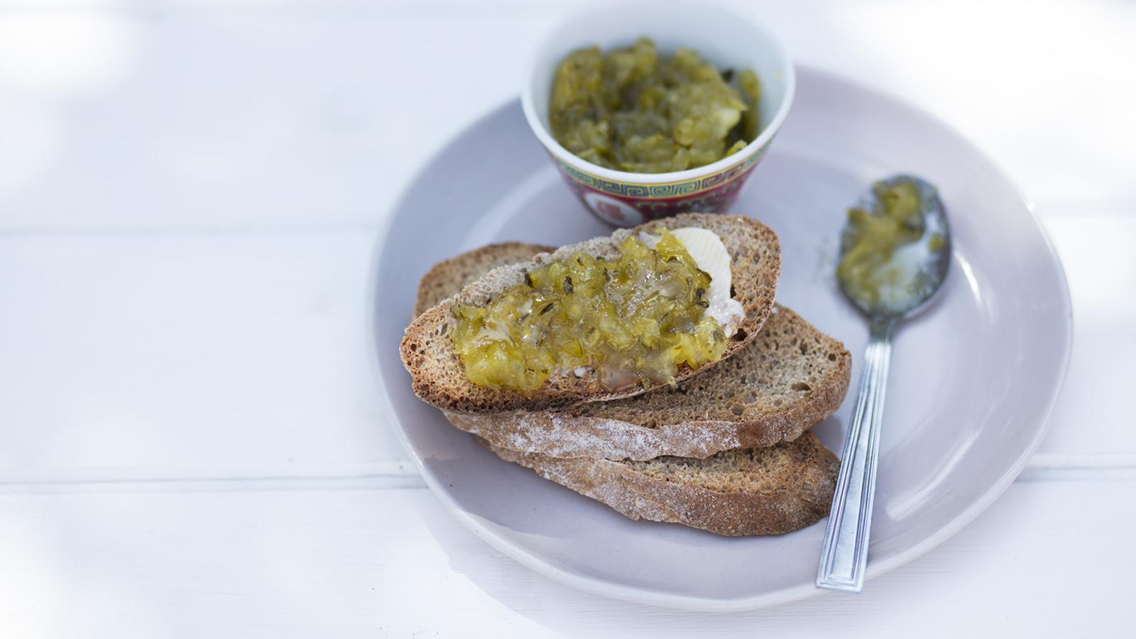 Courgette and ginger jam