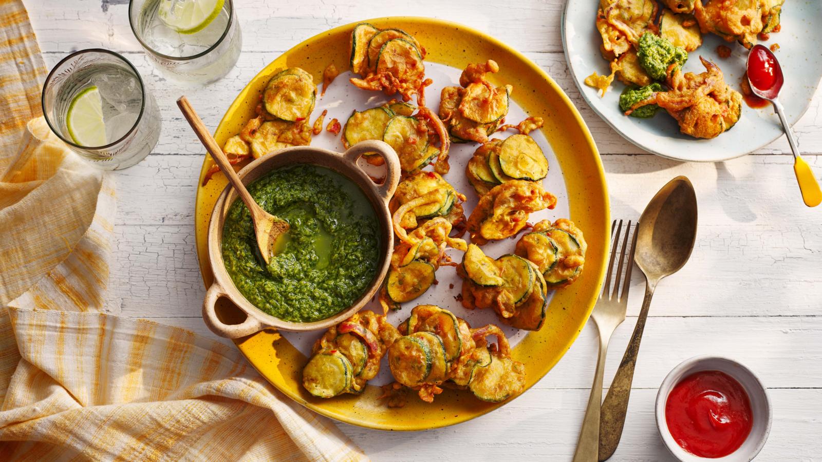 Courgette pakoras