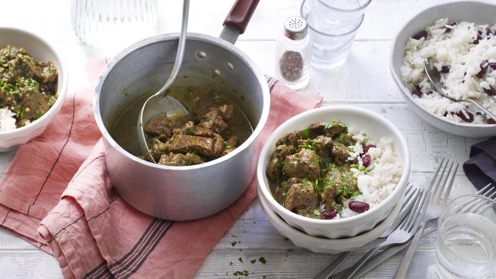 Caribbean goat curry