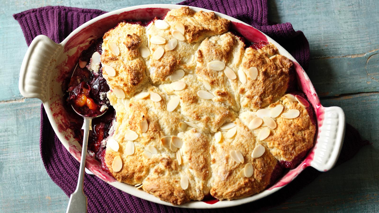 Damson cobbler