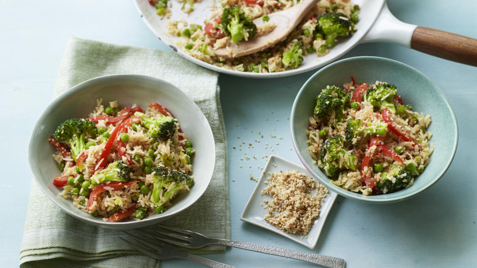 Vegetable egg-fried rice