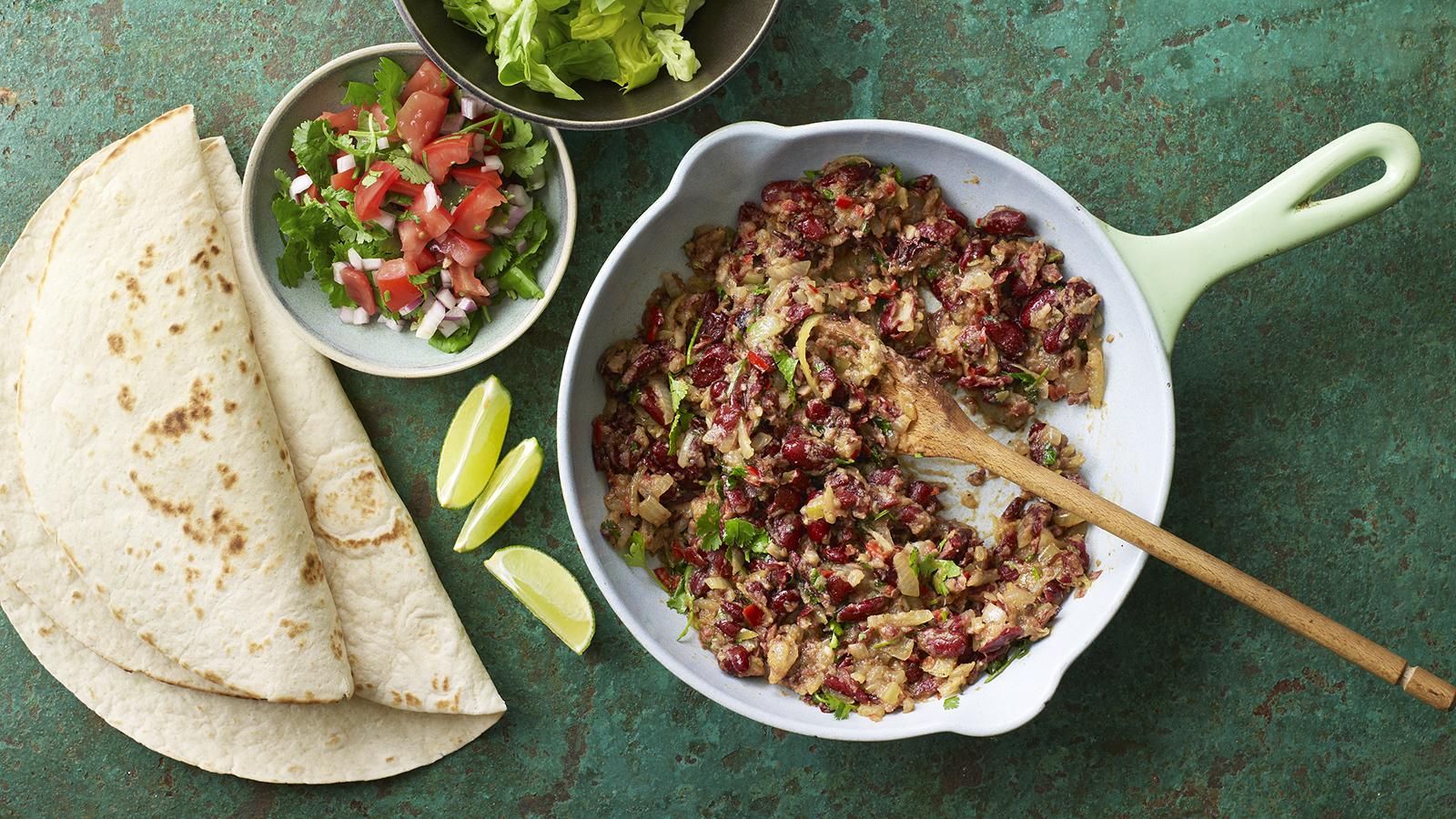 Kidney bean fajitas 