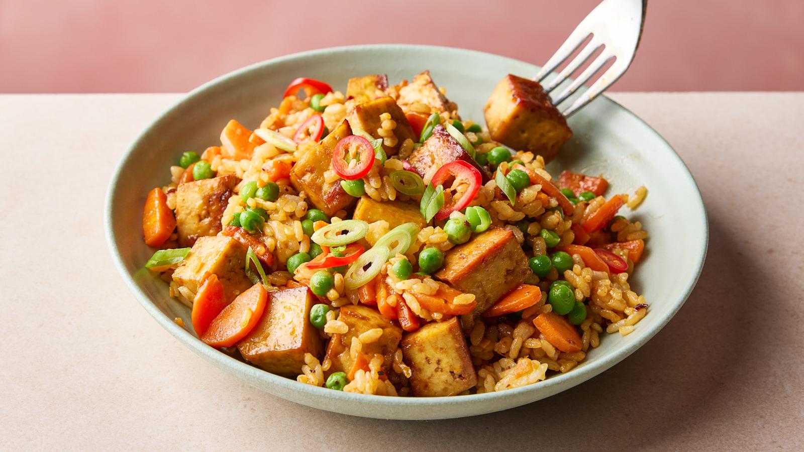 Firecracker tofu fried rice 