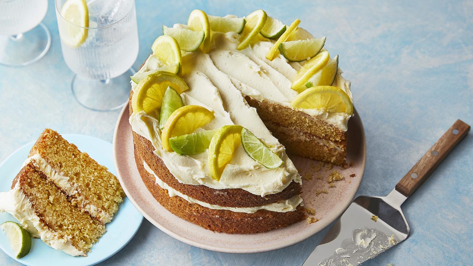 Gin and tonic cake