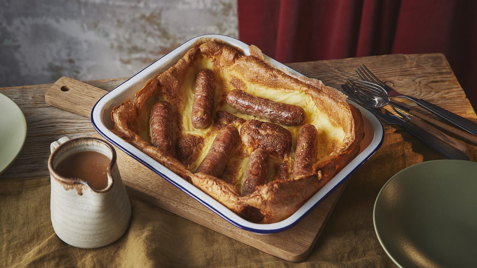 Gluten-free toad in the hole with gravy