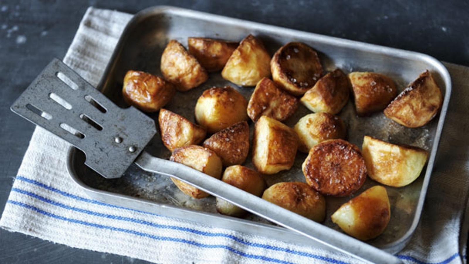 Goose Fat Roast Potatoes Recipe Bbc Food