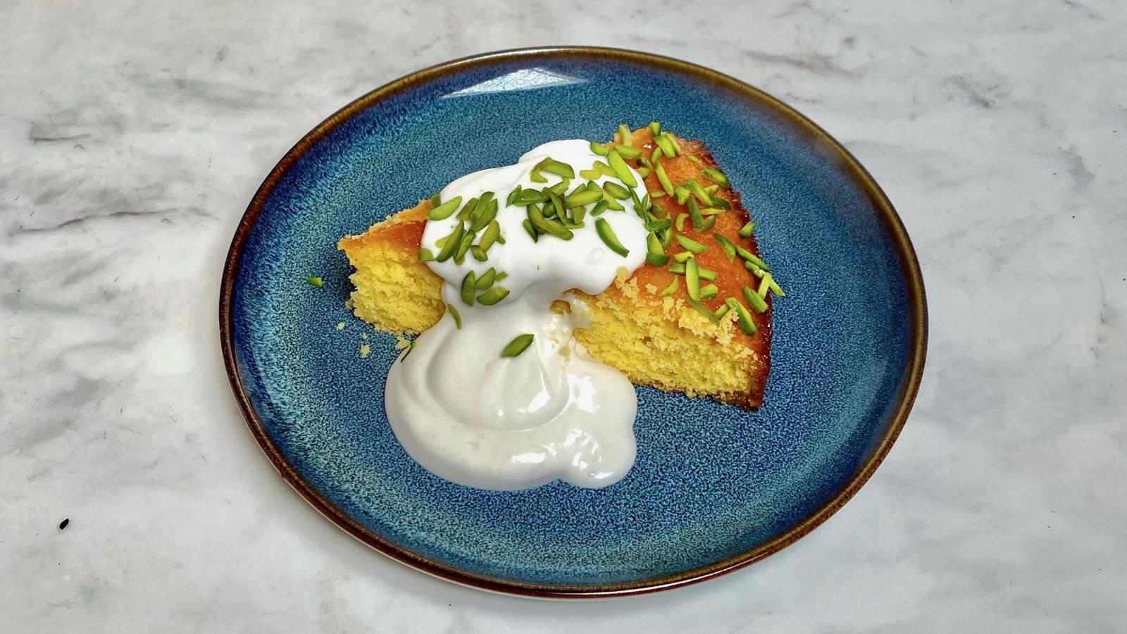 Grapefruit polenta cake