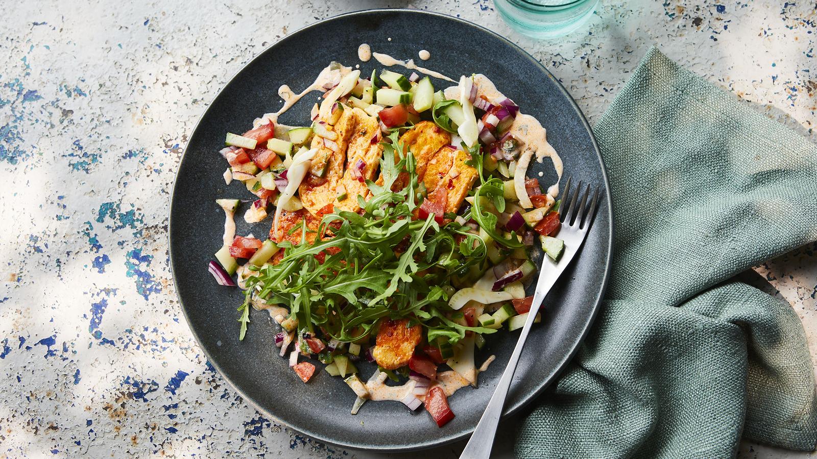 Halloumi salad