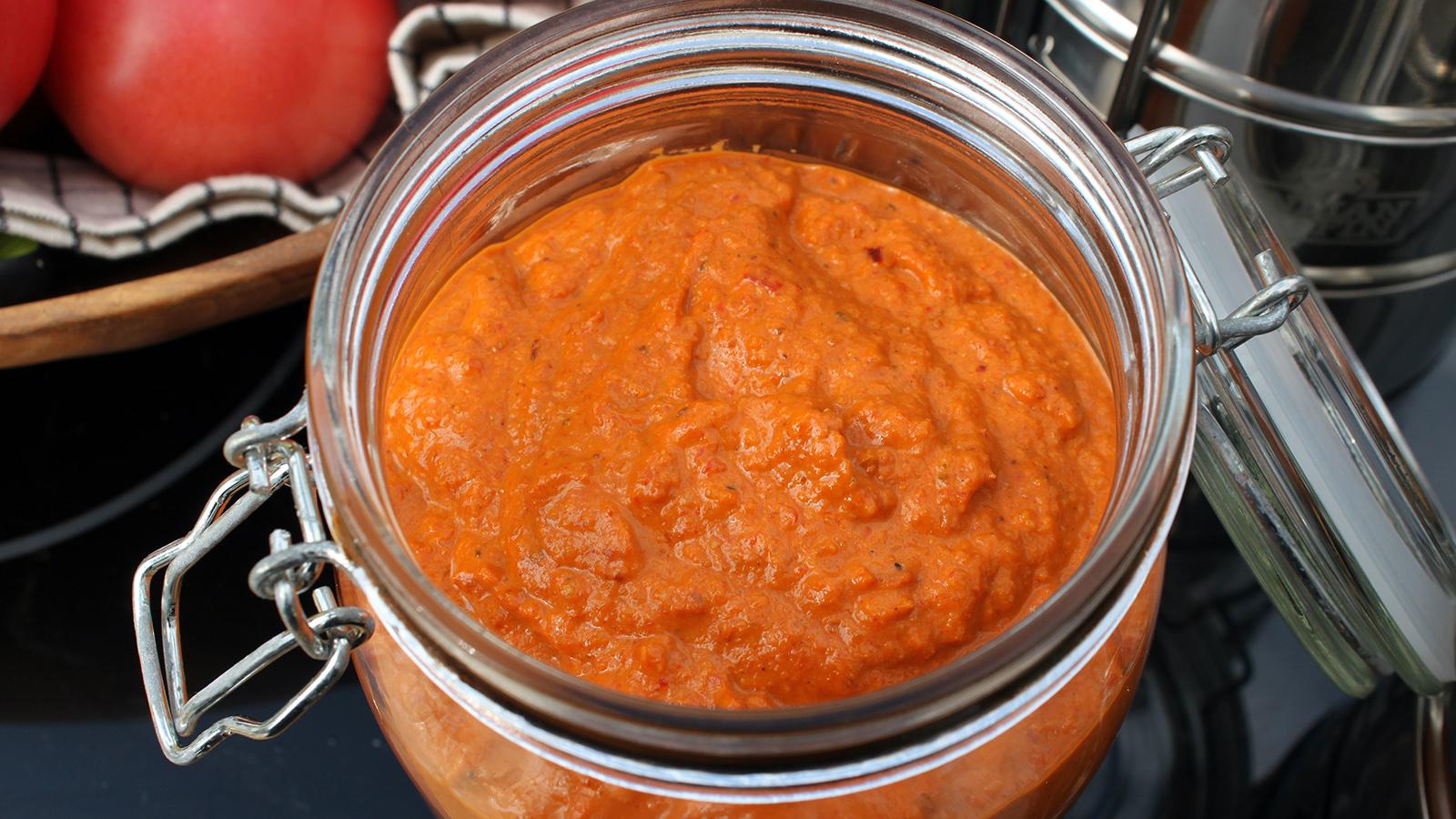 Harissa romesco sauce