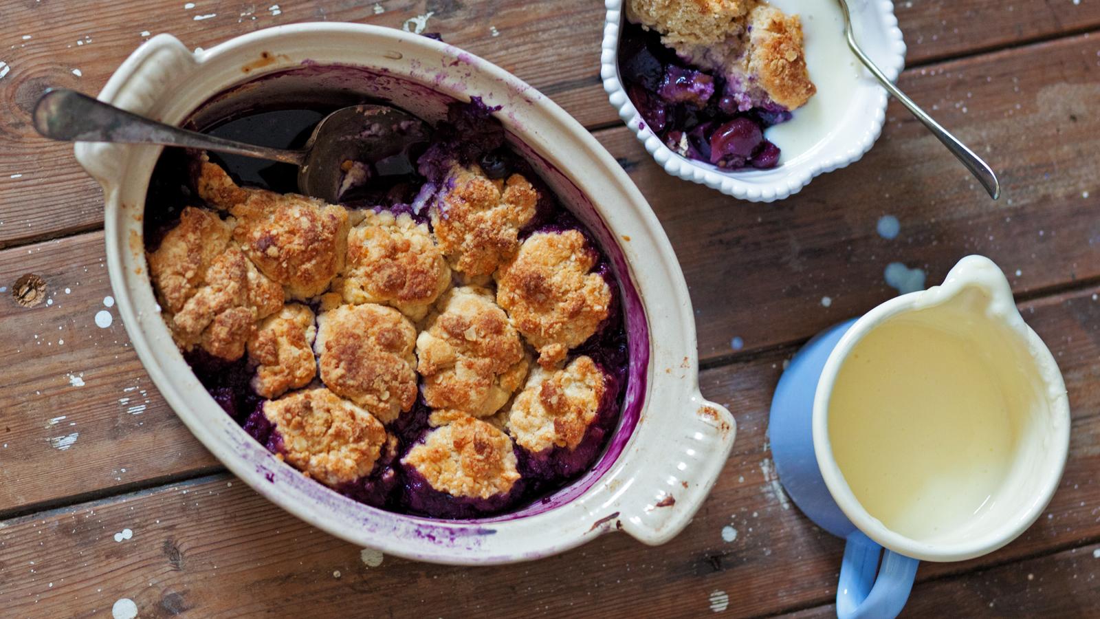 Kids’ fruit cobbler