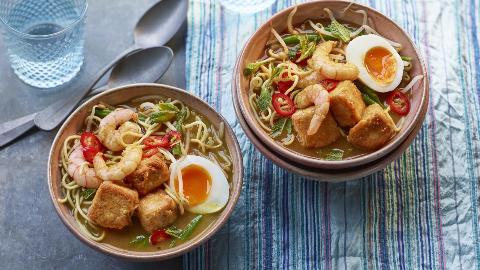 Prawn laksa recipe - BBC Food