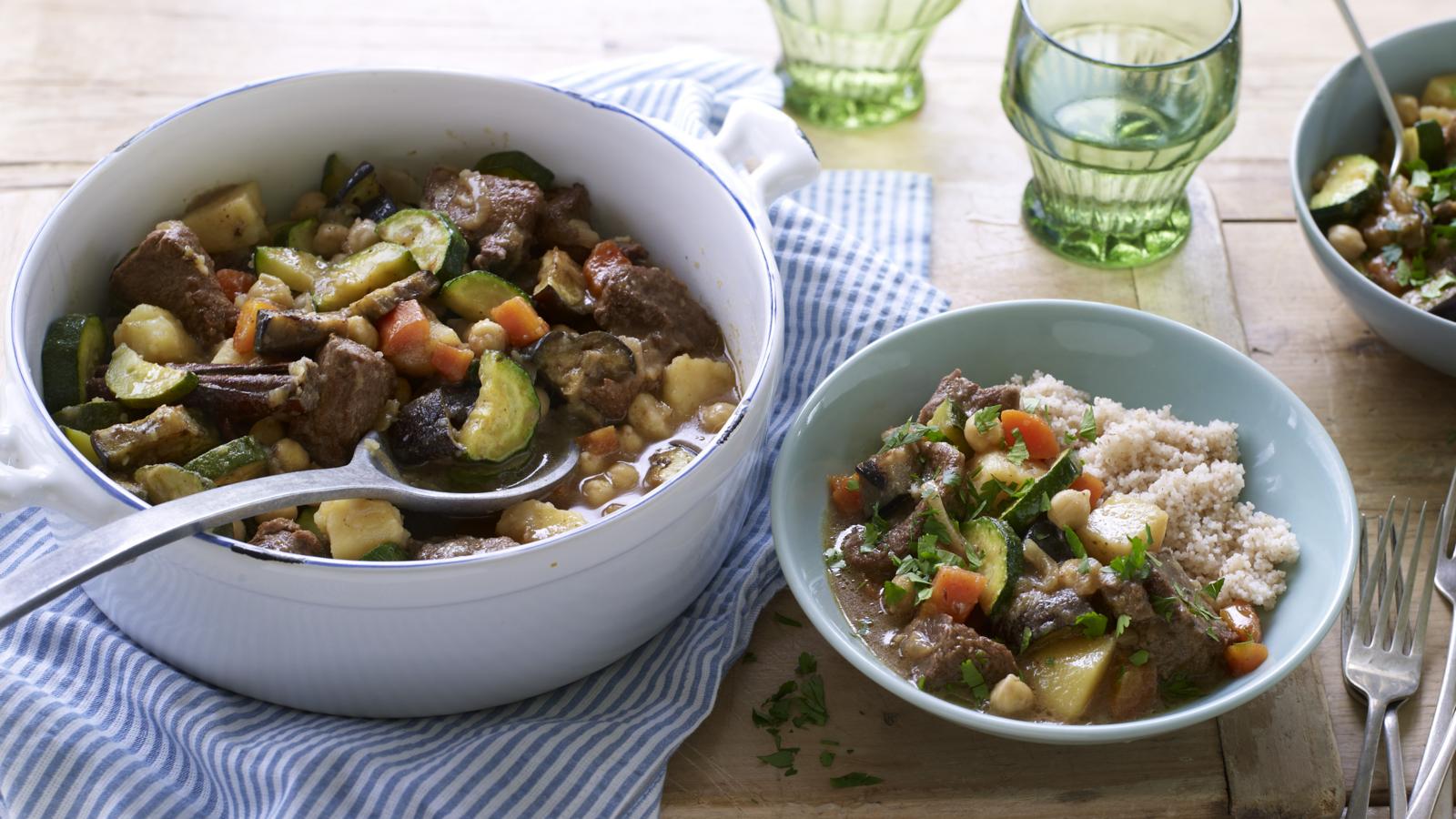 Lamb Shank Tagine With Tabbouleh Recipe Bbc Food