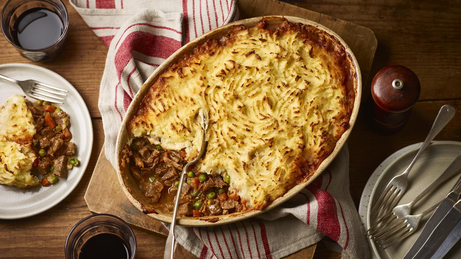 Leftover lamb shepherd’s pie 