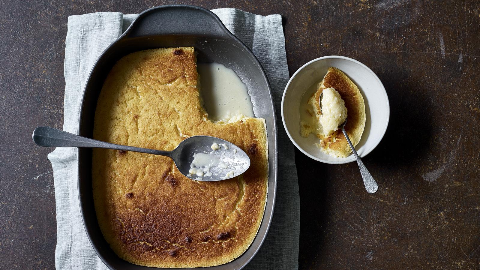 Lemon surprise pudding