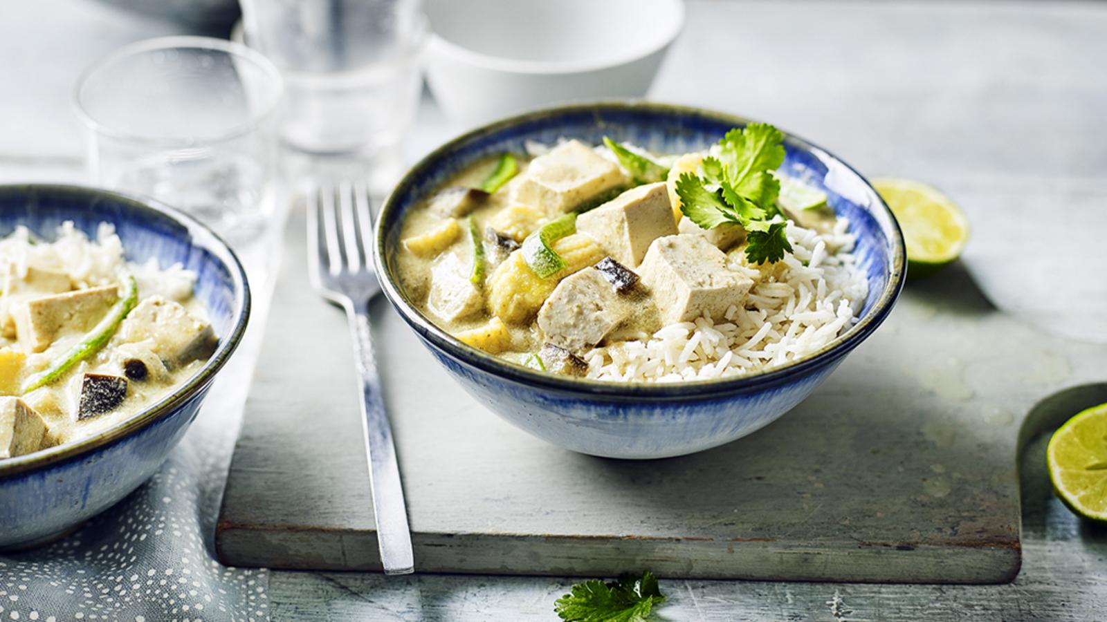 Tofu Thai green curry