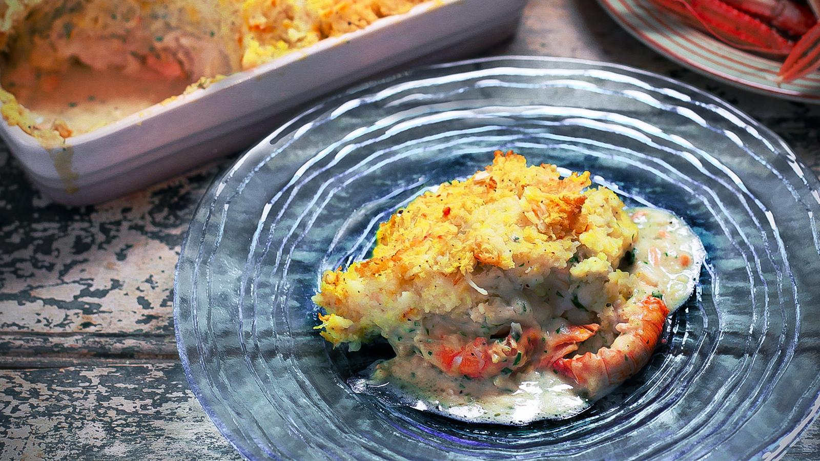 Luxury fish pie