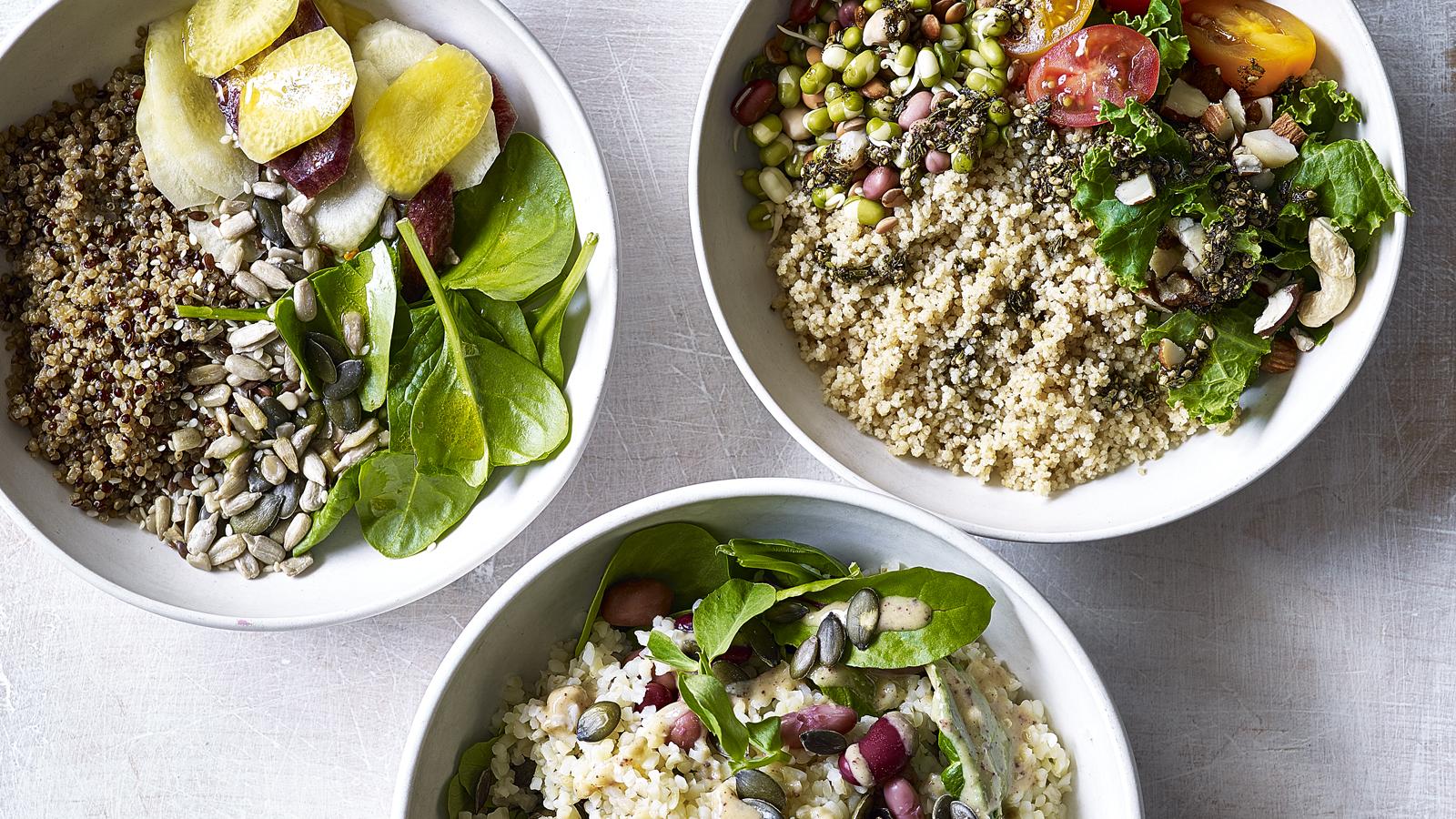 Make-ahead grain bowls