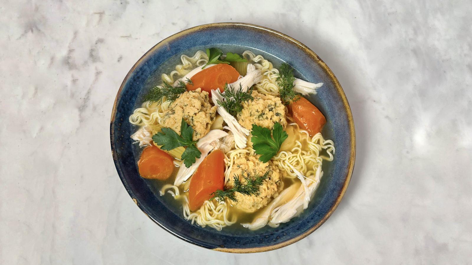 Matzo ball chicken soup