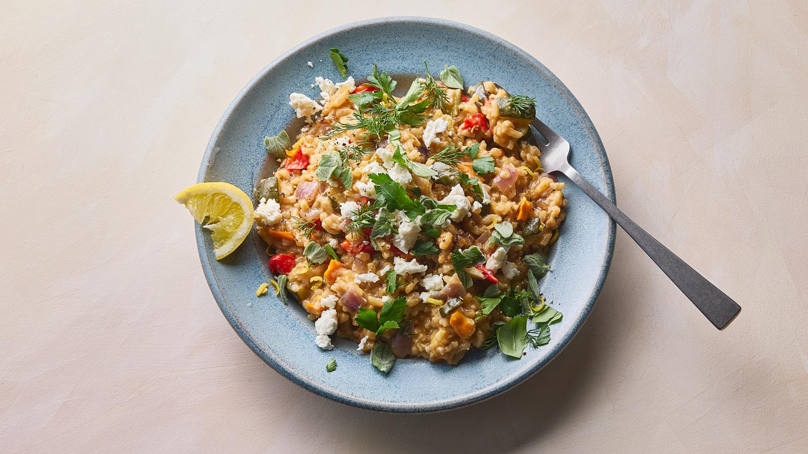 Mediterranean vegetable baked rice