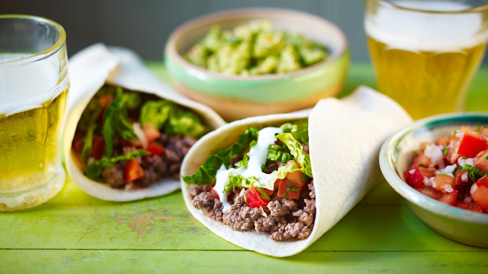 Easy beef burritos