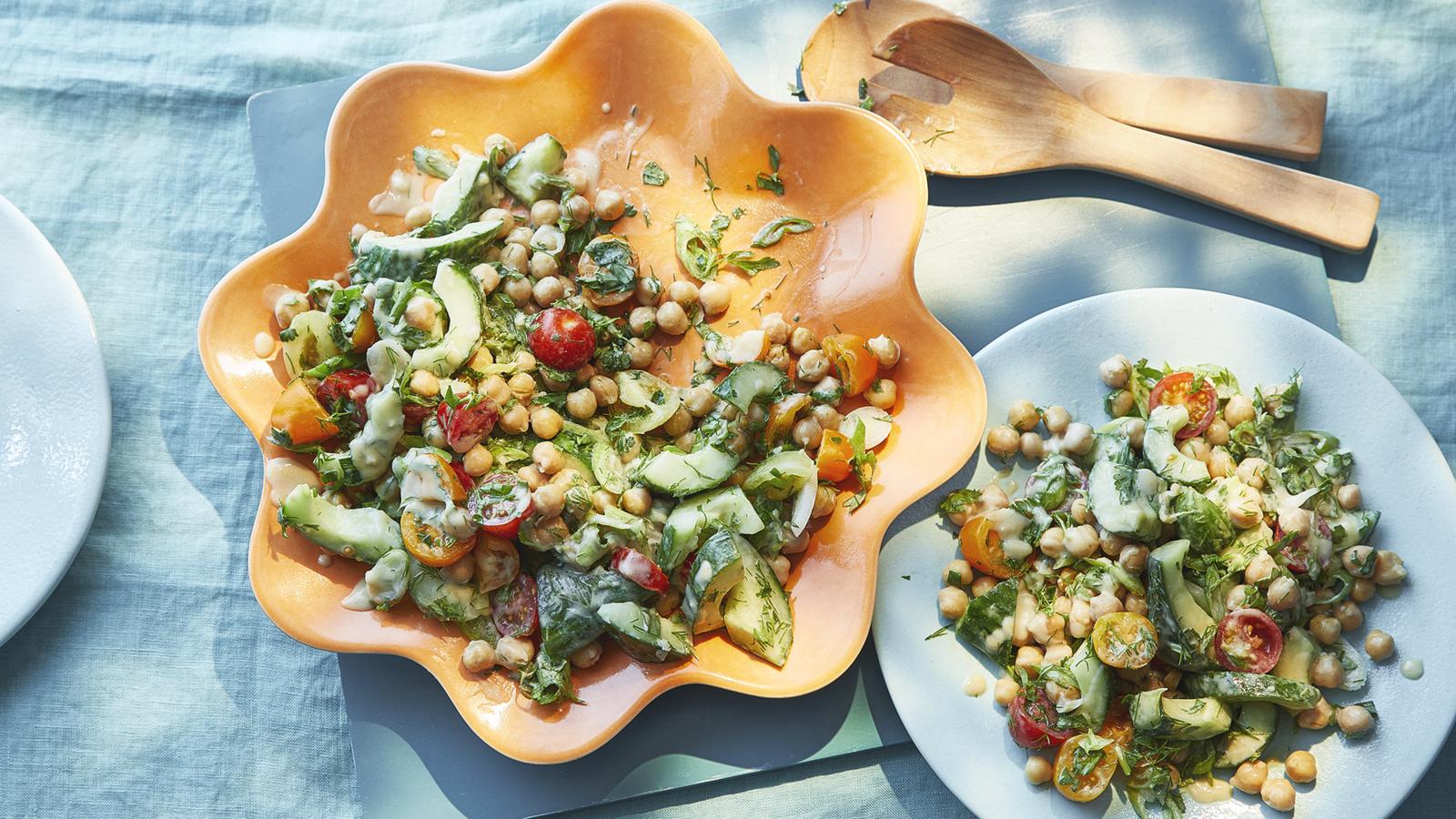 Middle Eastern-style chopped salad