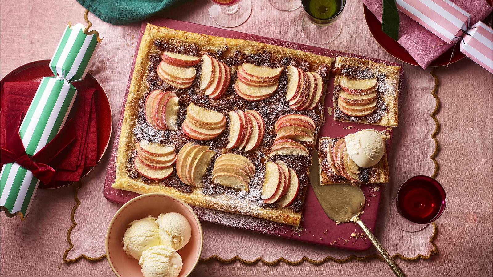 Mincemeat and apple tart 