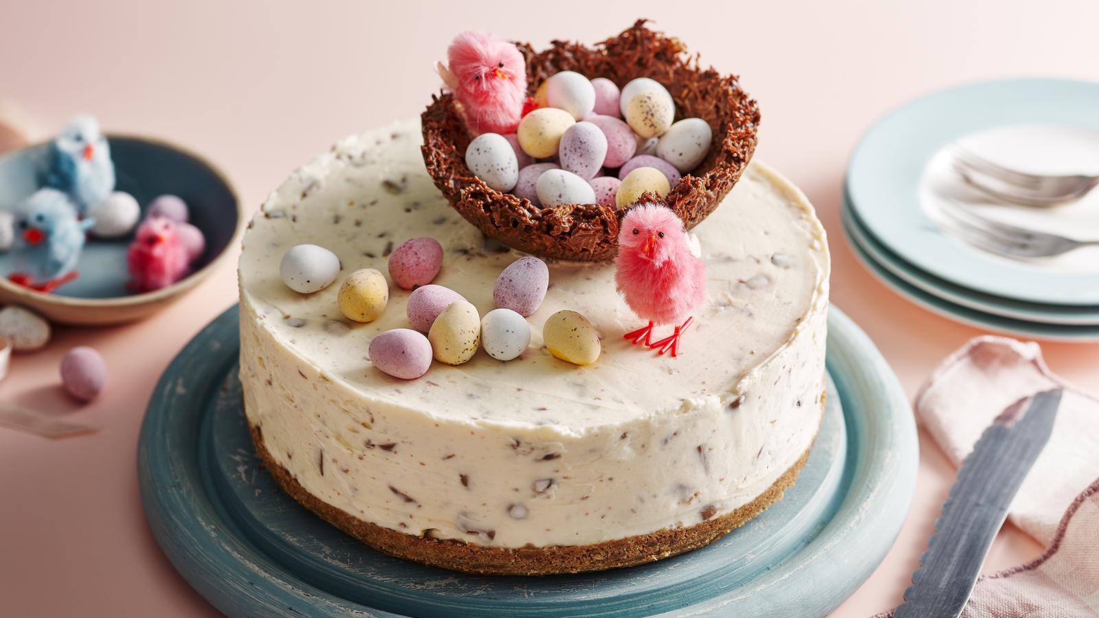 Mini egg cheesecake