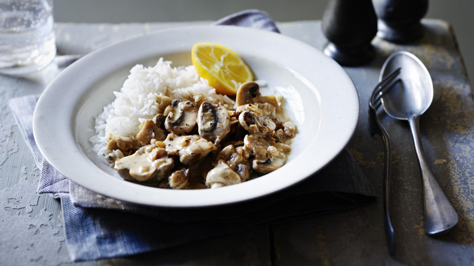 Mushroom stroganoff