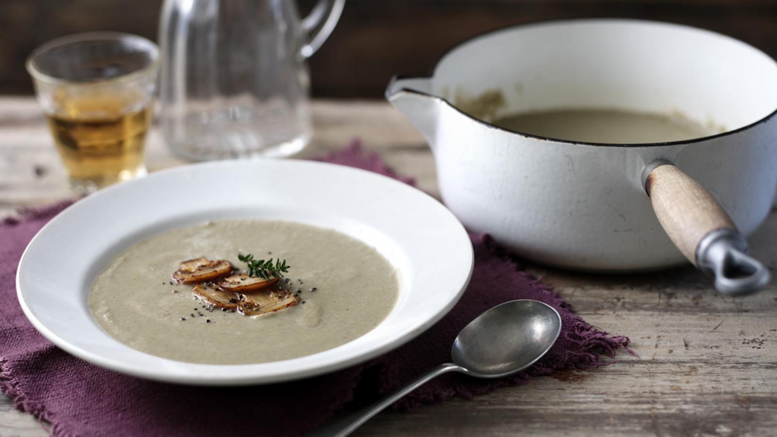 Easy mushroom soup recipe - BBC Food