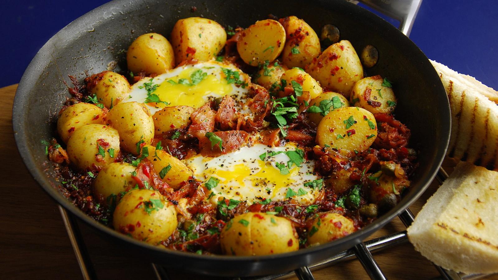 Nduja and potato hash