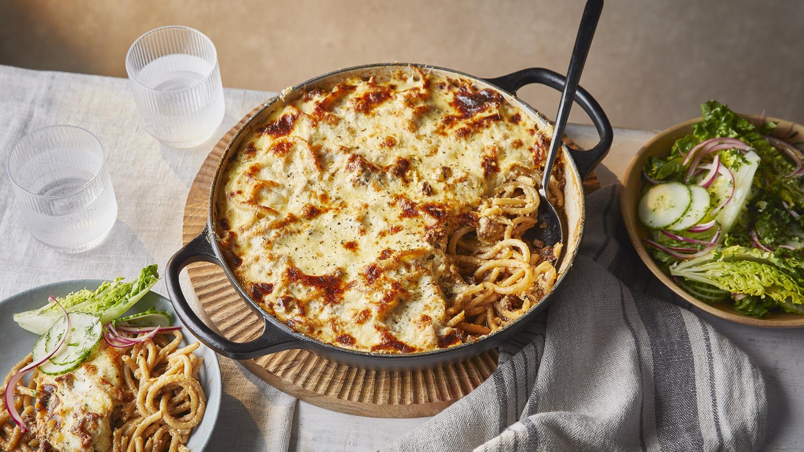 One-pan pastitsio