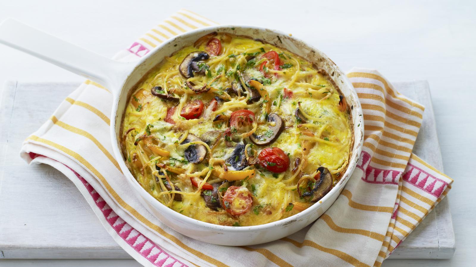 Pasta frittata recipe - BBC Food