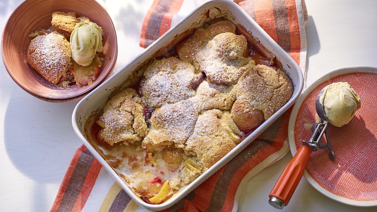 Peach cobbler