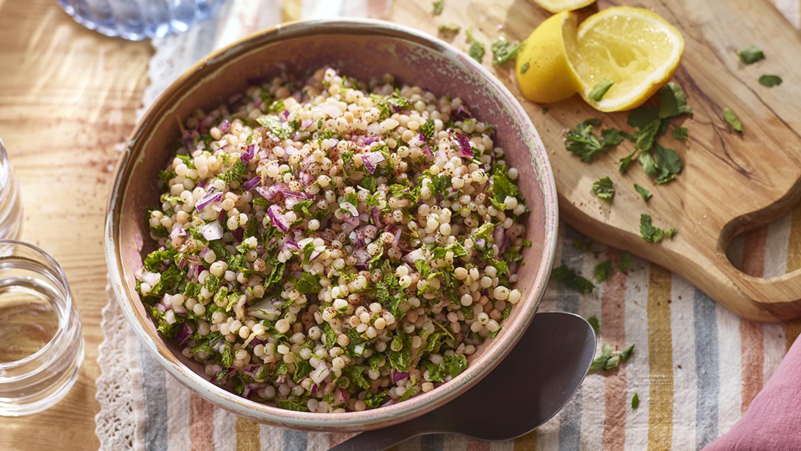 Giant couscous salad