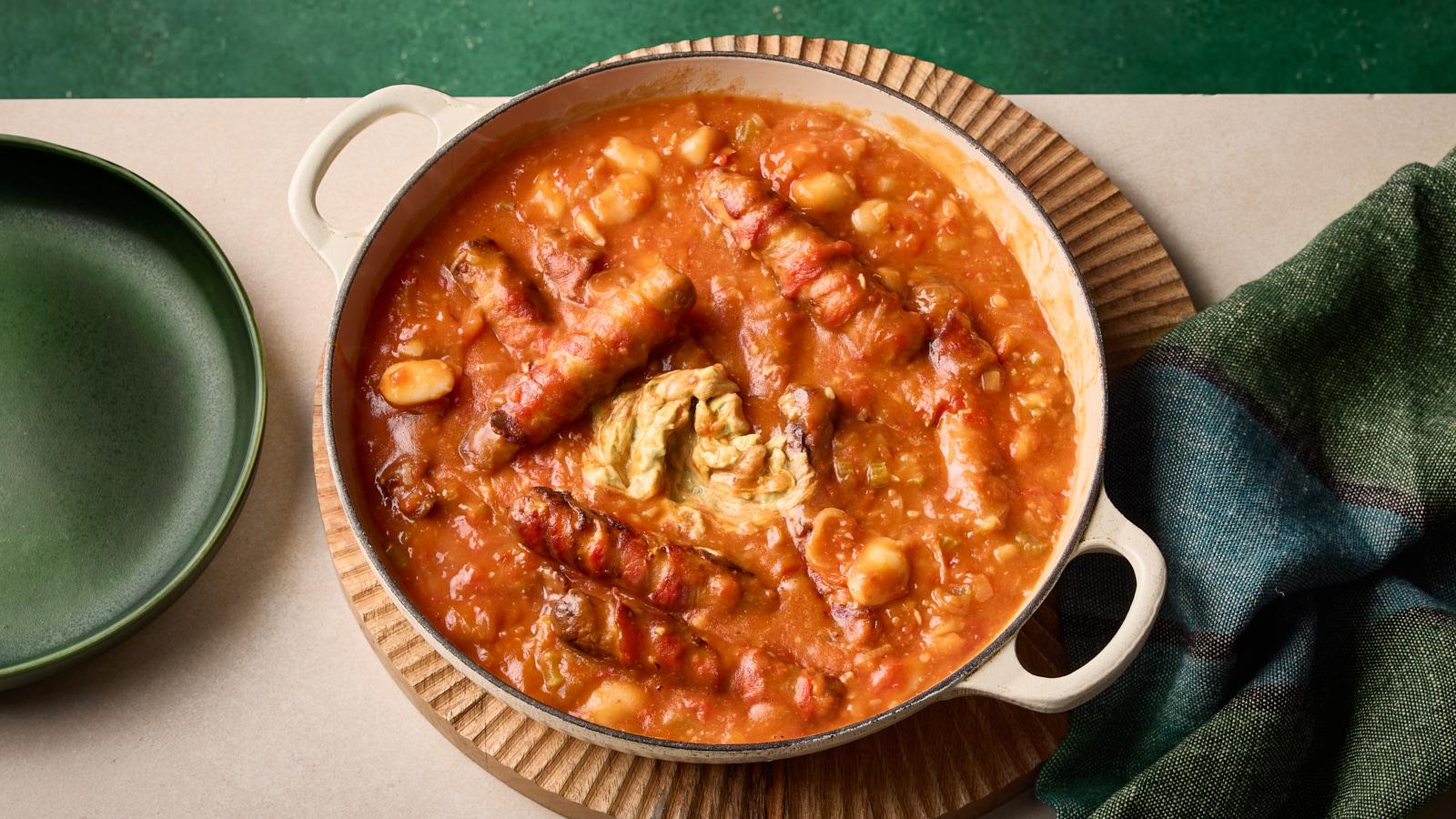 Pigs in blankets cassoulet