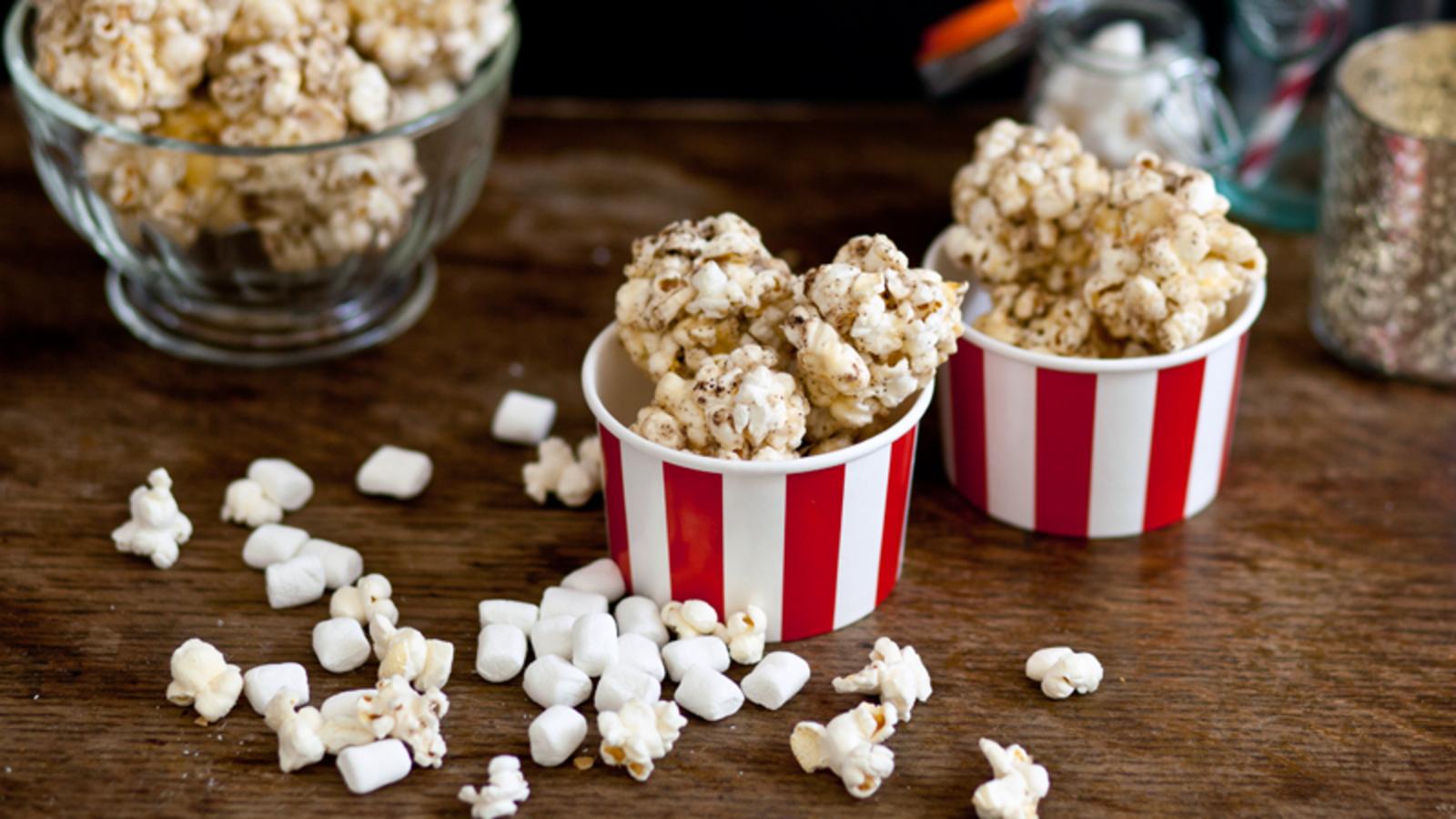 Popcorn espresso macchiato balls