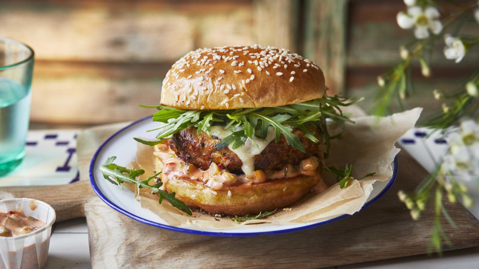 Pork and chorizo burgers