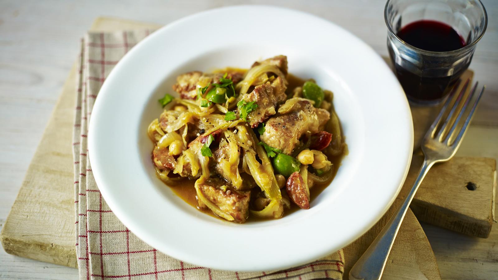 Pork and fennel casserole