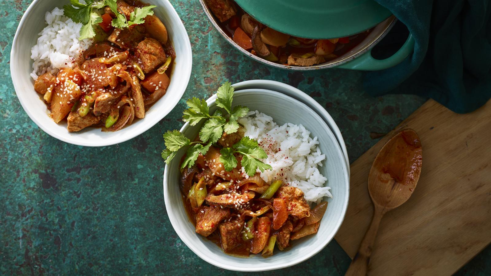 Pork and kimchi stew