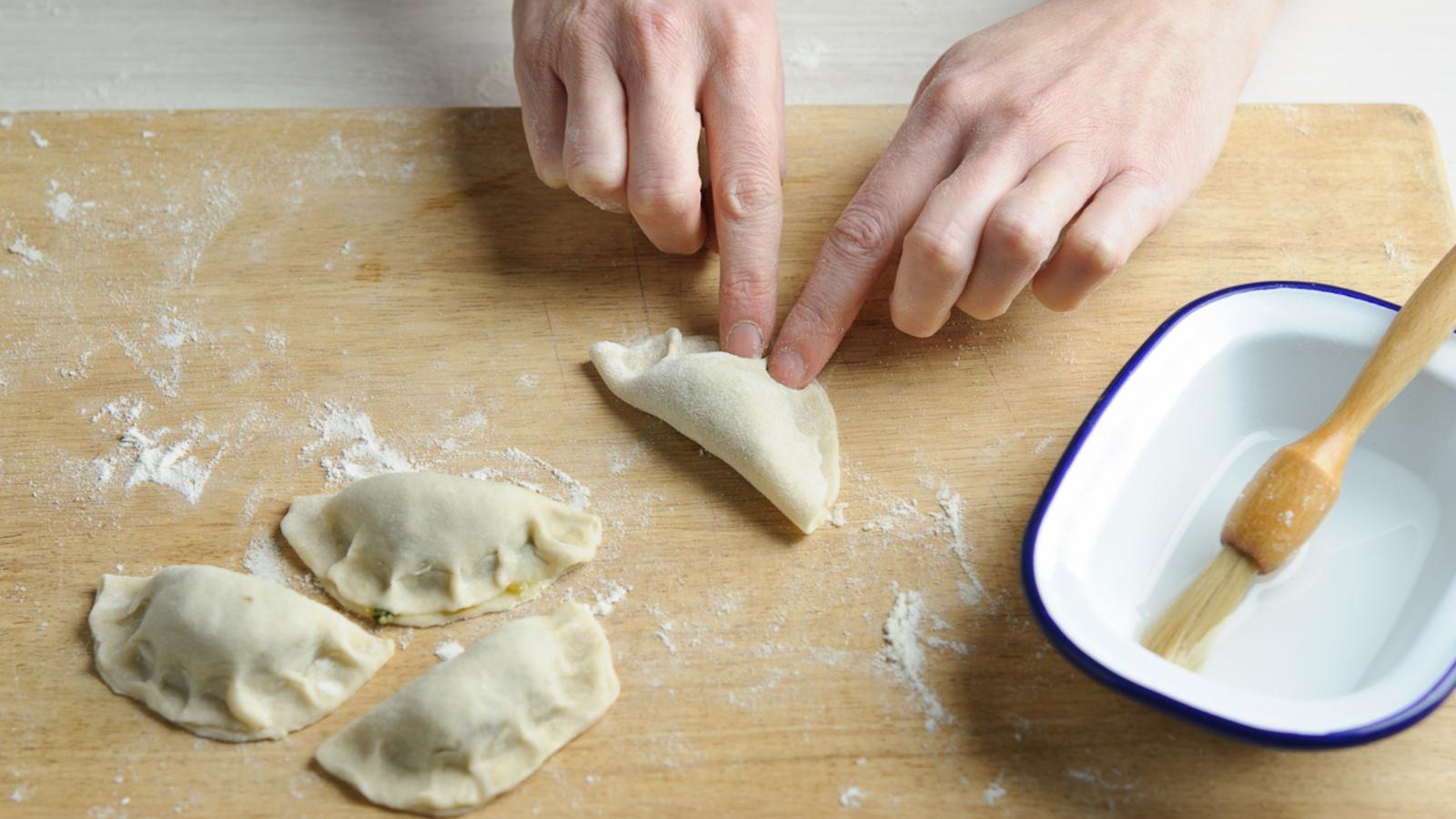 Chinese potsticker dumplings