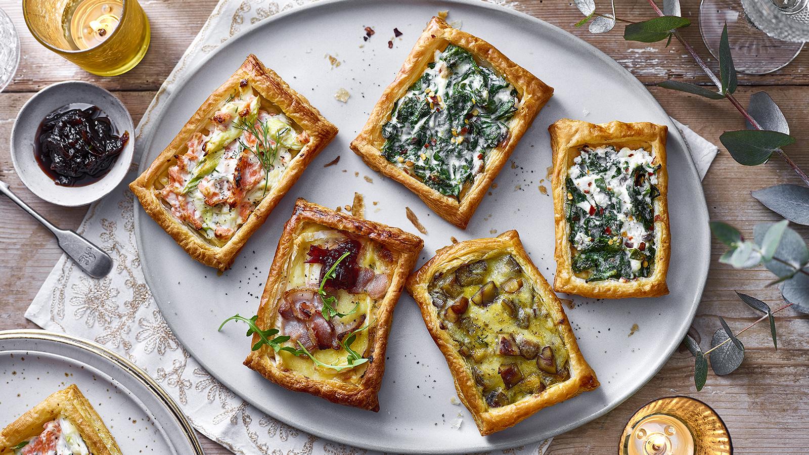 Puff pastry savoury tarts recipe - BBC Food