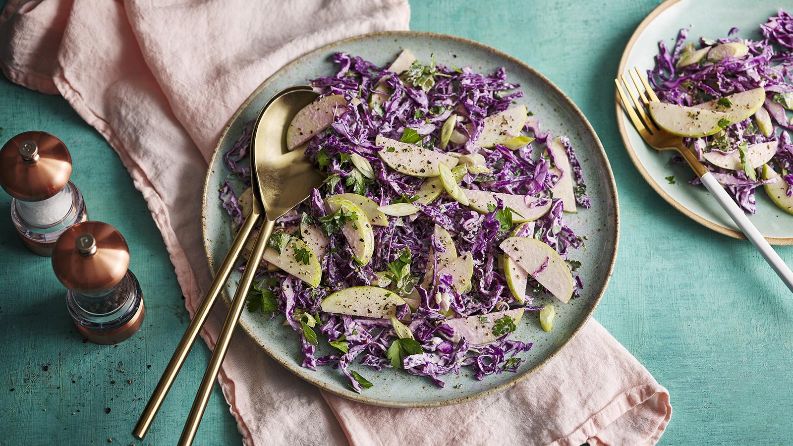 Red cabbage slaw 