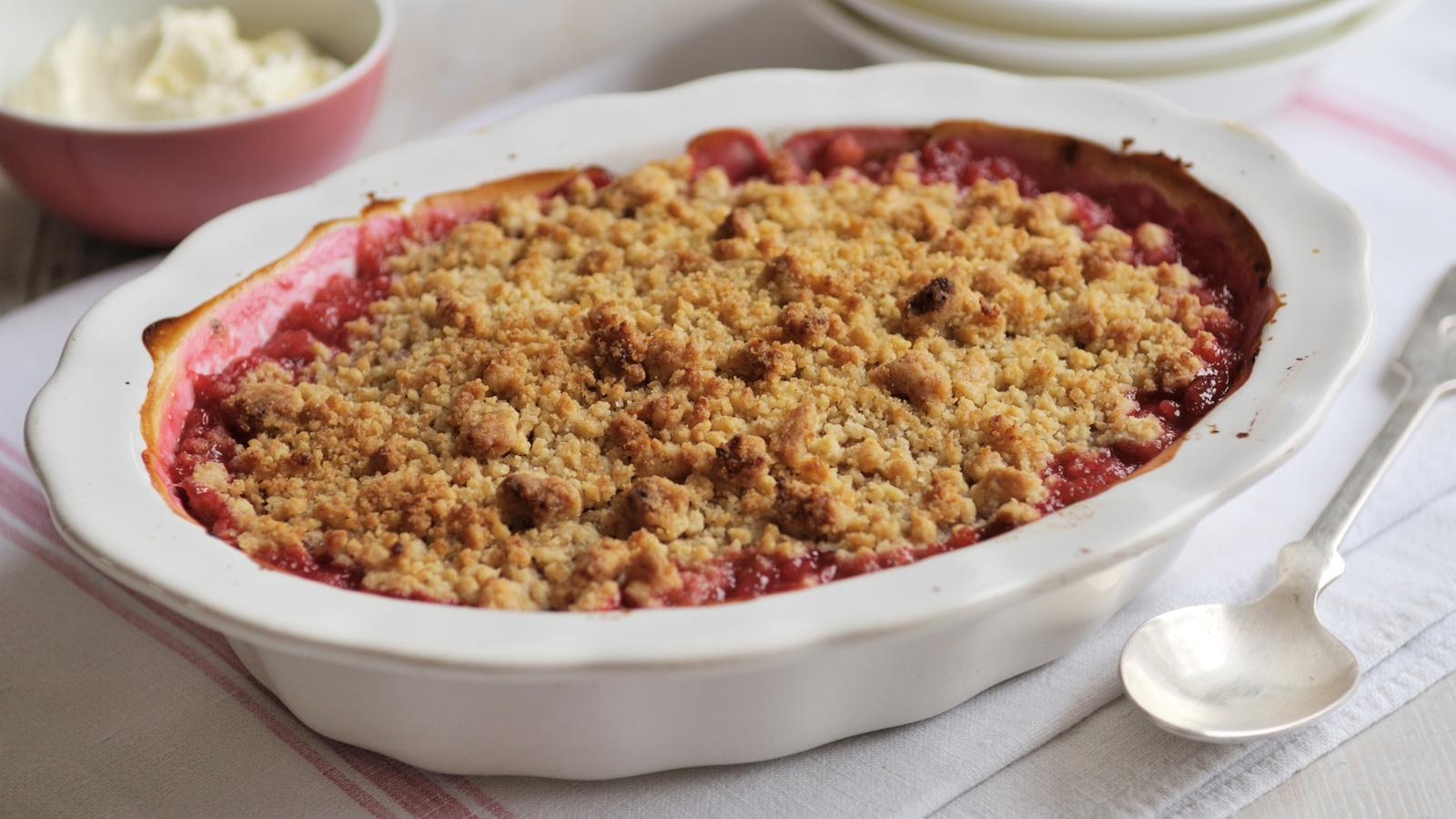 Rhubarb Crumble Recipe Bbc Food