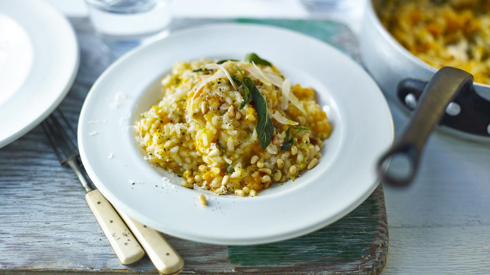 Roasted Butternut Squash And Sage Risotto With Pinenuts Recipe Bbc Food 5821