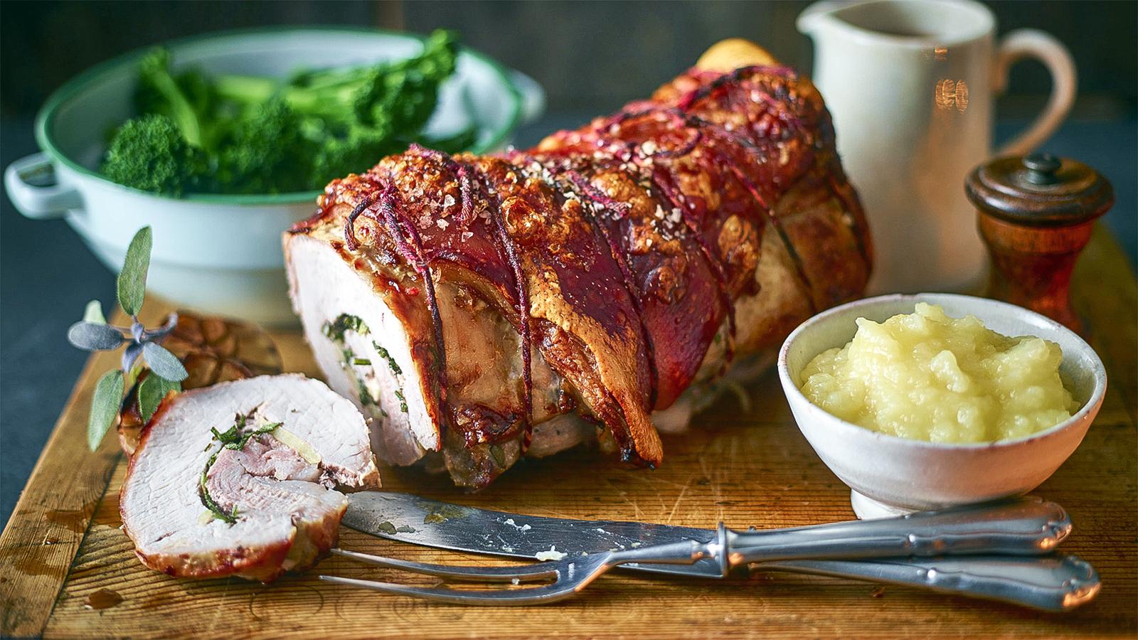 Rolled roast loin of pork recipe - BBC Food