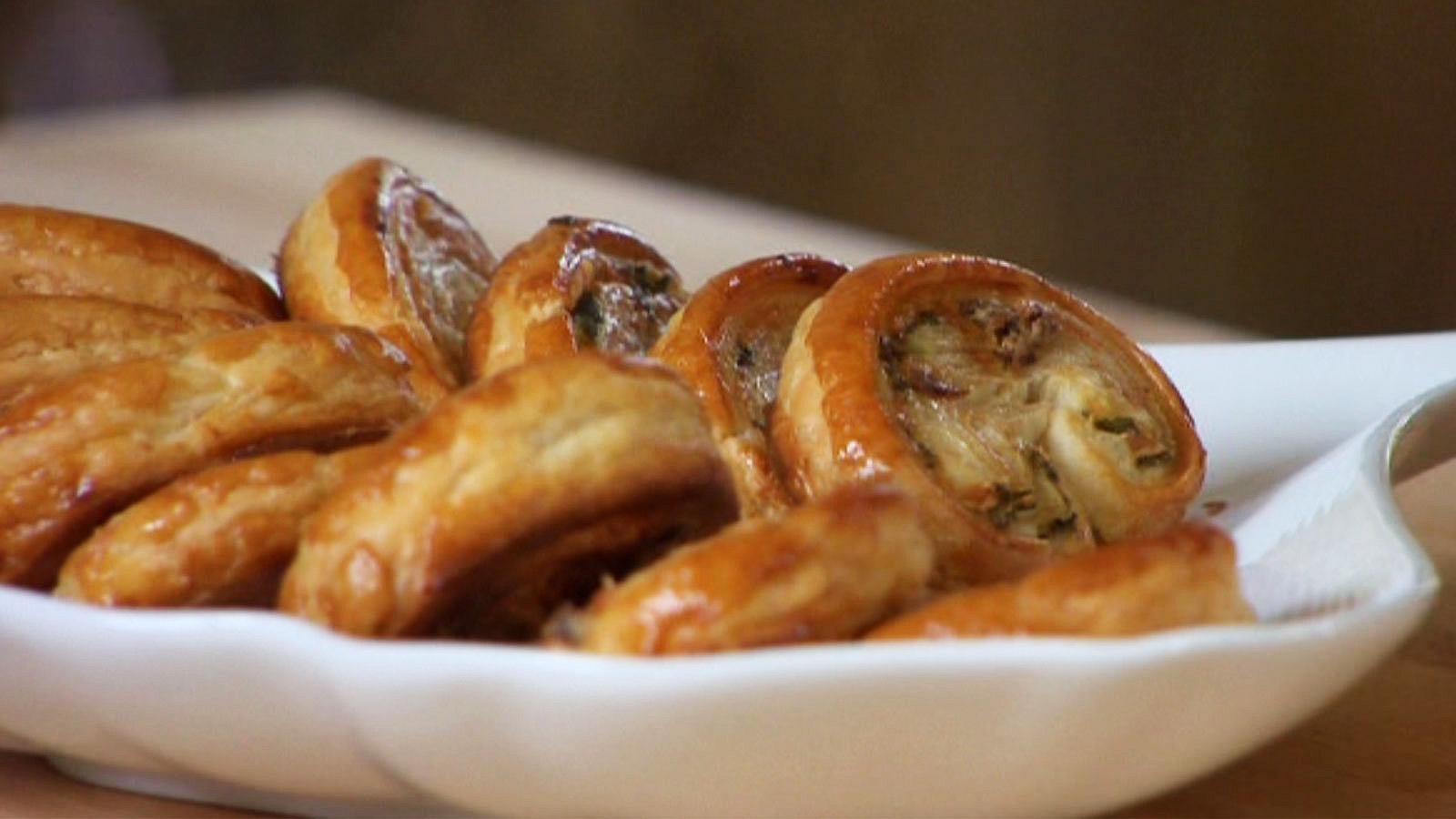 Sage and parmesan palmiers