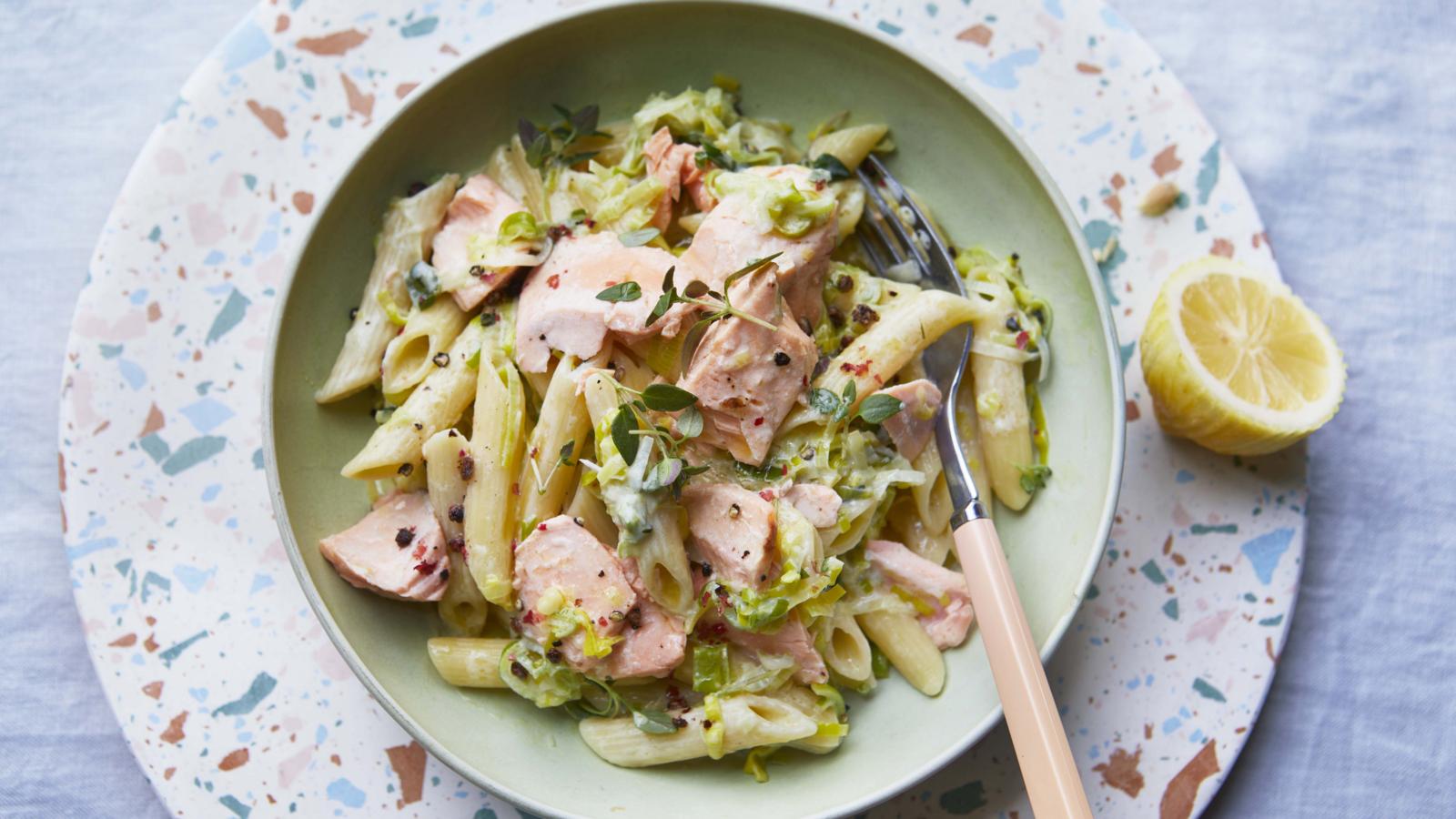 Salmon pasta 